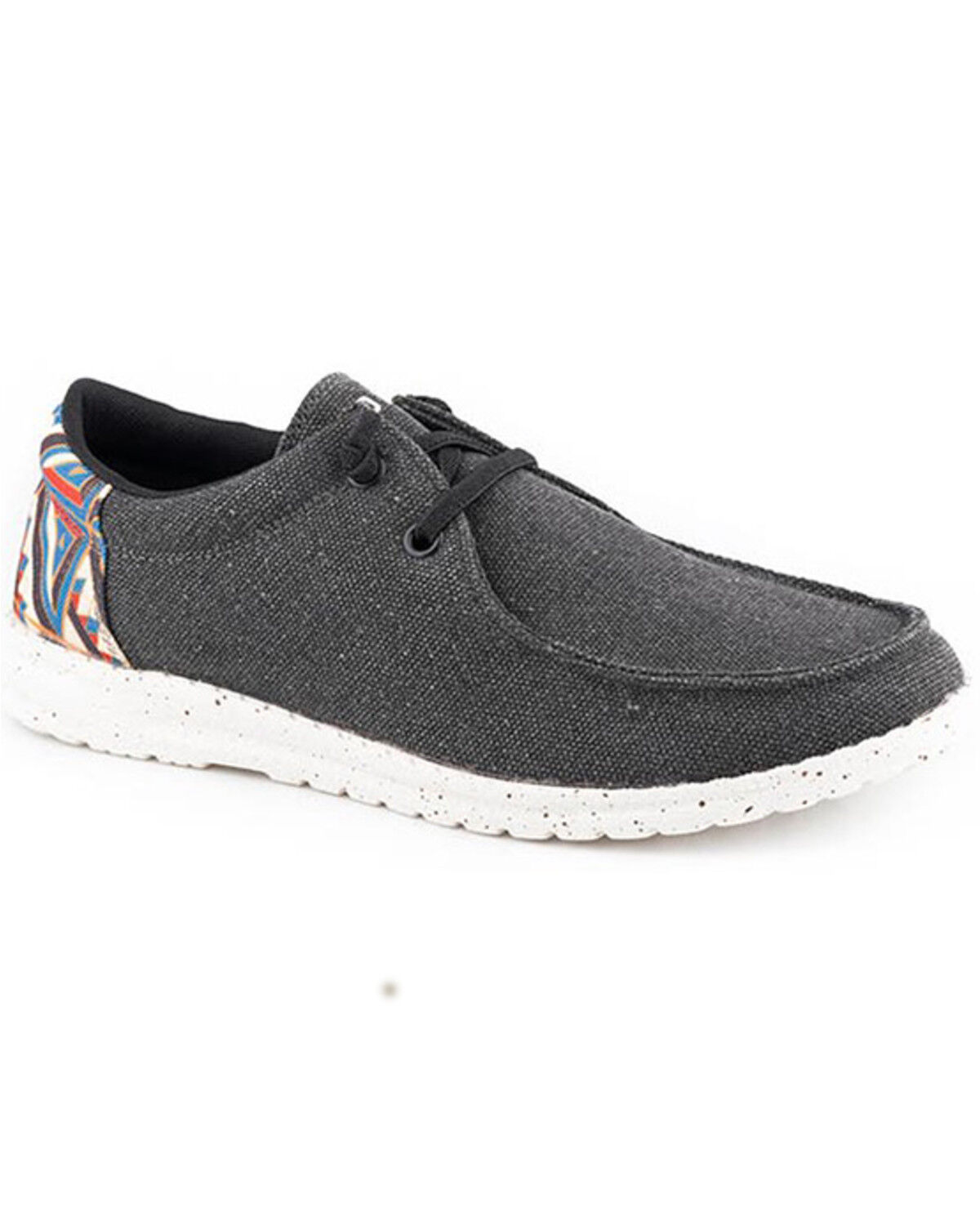Image #1 - Roper Little Boys' Hang Loose Casual Shoes - Moc Toe, Black, hi-res