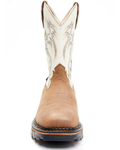 Image #4 - Cody James Men's 11" Decimator Waterproof Western Work Boots - Nano Composite Toe, Brown, hi-res