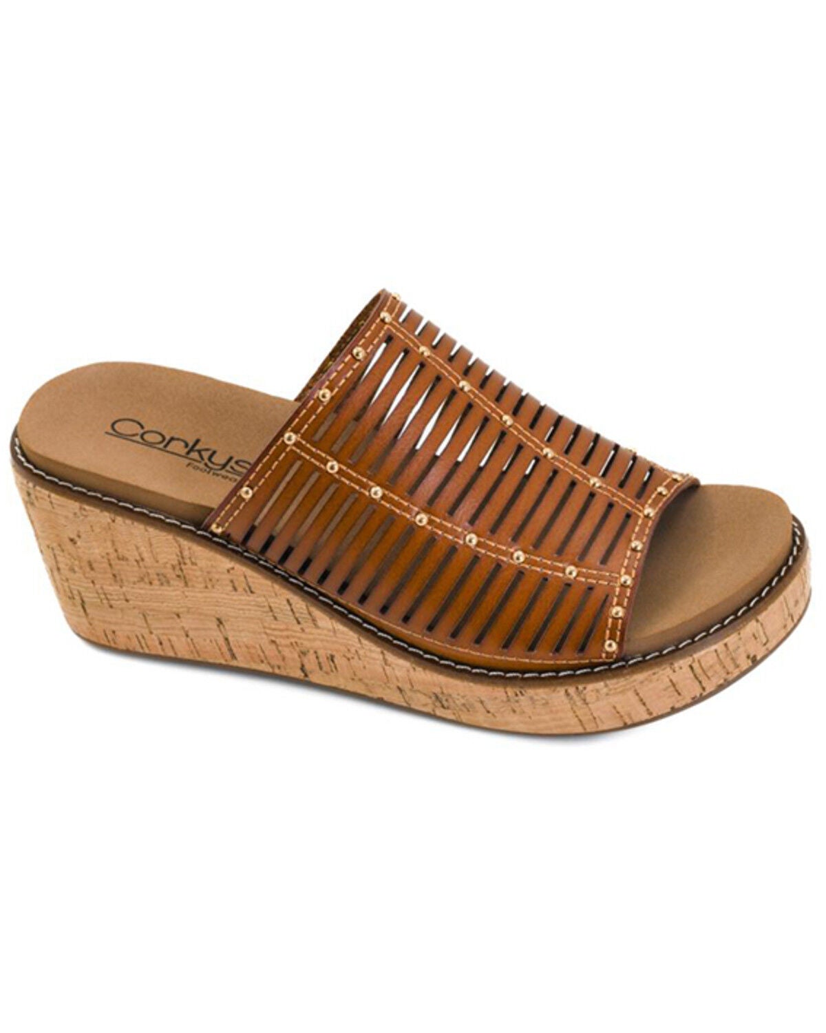 Corky's Women's Much Better Sandals, Cognac, hi-res