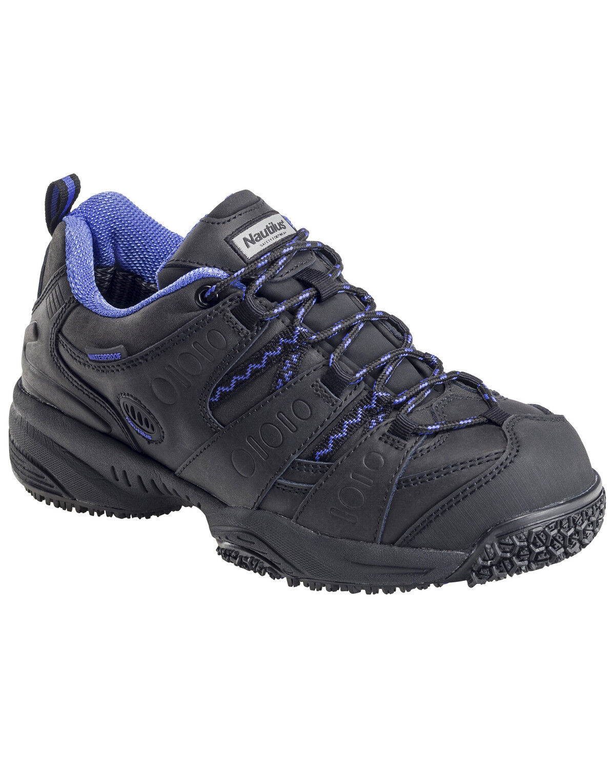 Image #1 - Nautilus Women's Waterproof Athletic Work Shoes - Composite Toe, Black, hi-res