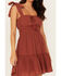 Image #3 - Trixxi Women's Smocked Waist Mini Dress, , hi-res
