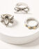 Image #1 - Shyanne Women's Sedona Sky Ring Set - 3 Piece, Silver, hi-res