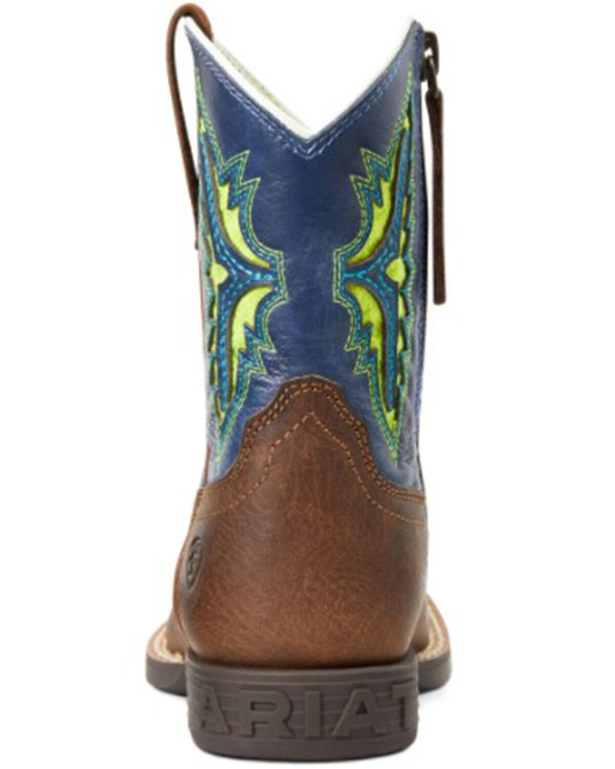 Image #3 - Ariat Boys' Koel VentTEK Easy Fit Western Boot - Broad Square Toe, Brown, hi-res