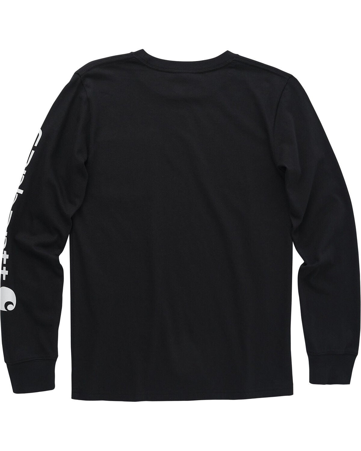 Image #2 - Carhartt Toddler Boys' Logo Long Sleeve Pocket T-Shirt, Black, hi-res