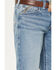 Image #2 - Ariat Men's M2 Flynn Rory Light Wash Relaxed Bootcut Stretch Denim Jeans, Light Wash, hi-res