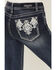 Image #2 - Grace in LA Women's Medium Wash Mid Rise Geo Pocket Bootcut Stretch Denim Jeans, Medium Wash, hi-res