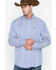 Image #6 - Cinch Men's Striped Print Tencel Long Sleeve Button-Down Western Shirt - Big & Tall, Royal Blue, hi-res