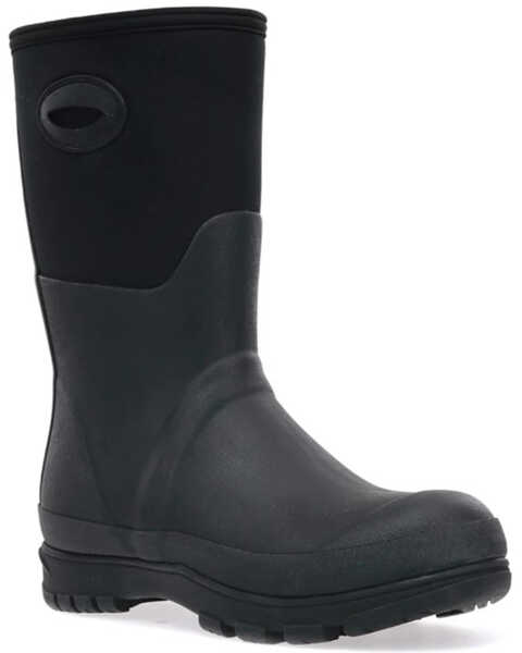 Image #1 - Western Chief Women's Solid Neoprene Mid Rain Boots - Round Toe, Black, hi-res