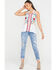 Image #3 - Scully Women's Honey Creek Embroidered Tassel Tank, White, hi-res