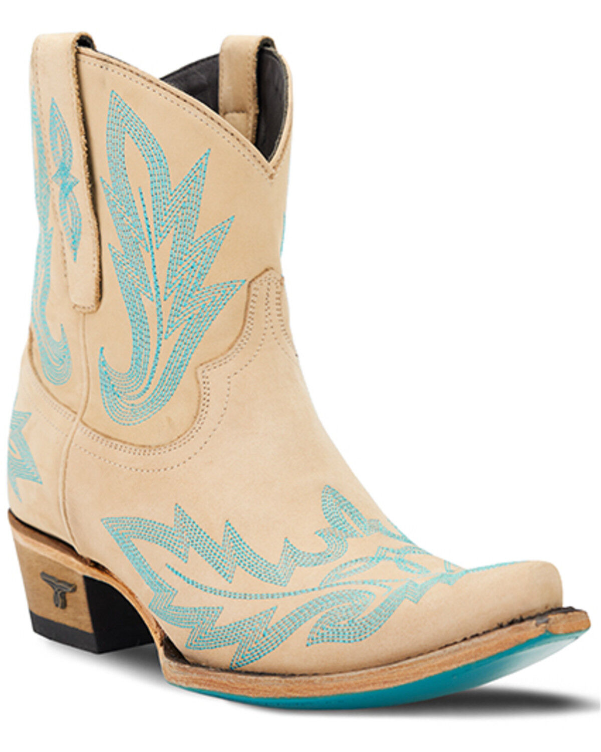 Image #1 - Lane Women's Lexington Western Booties - Snip Toe, Sand, hi-res