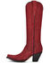 Image #3 - Corral Women's Exotic Python Skin Western Boots - Snip Toe, Red, hi-res