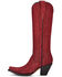 Corral Women's Exotic Python Skin Western Boots - Snip Toe, Red, hi-res