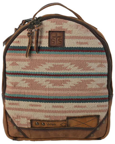 STS Ranchwear By Carroll Women's Palomino Serape Concealed Carry Mini Backpack, Light Pink, hi-res