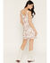Image #4 - Sadie & Sage Women's Western Conversational Print Mesh Sleeveless Mini Dress, Ivory, hi-res