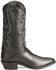 Image #2 - Justin Men's London Calfskin Western Boots - Round Toe, Black, hi-res