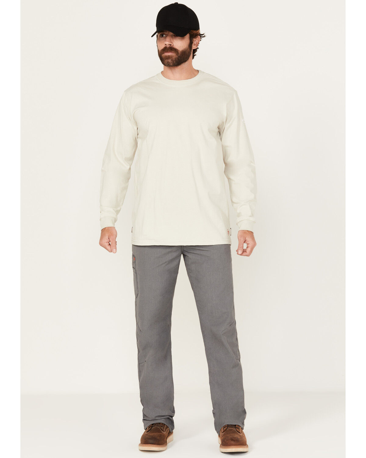 Image #1 - Ariat Men's FR M4 Duralight Ripstop Work Pants, Grey, hi-res