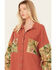 Image #2 - POL Women's Tapestry Shacket, Rust Copper, hi-res