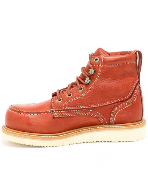 Image #4 - Hawx Men's 6" Grade Work Boots - Composite Toe, Red, hi-res