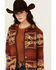 Image #2 - Pendleton Women's Reversible Printed Jacket, Rust Copper, hi-res
