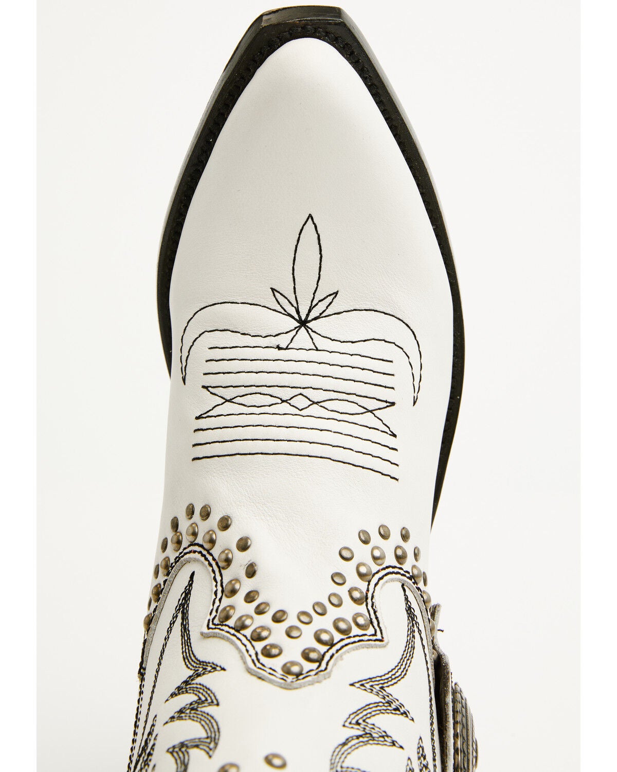 Image #6 - Liberty Black Women's Shirley Concho Western Booties - Snip Toe, White, hi-res