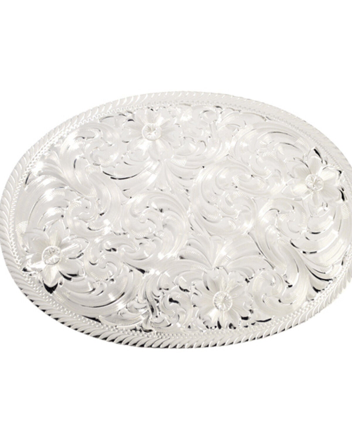 Montana Silversmiths Engraved Buckle, Silver, hi-res