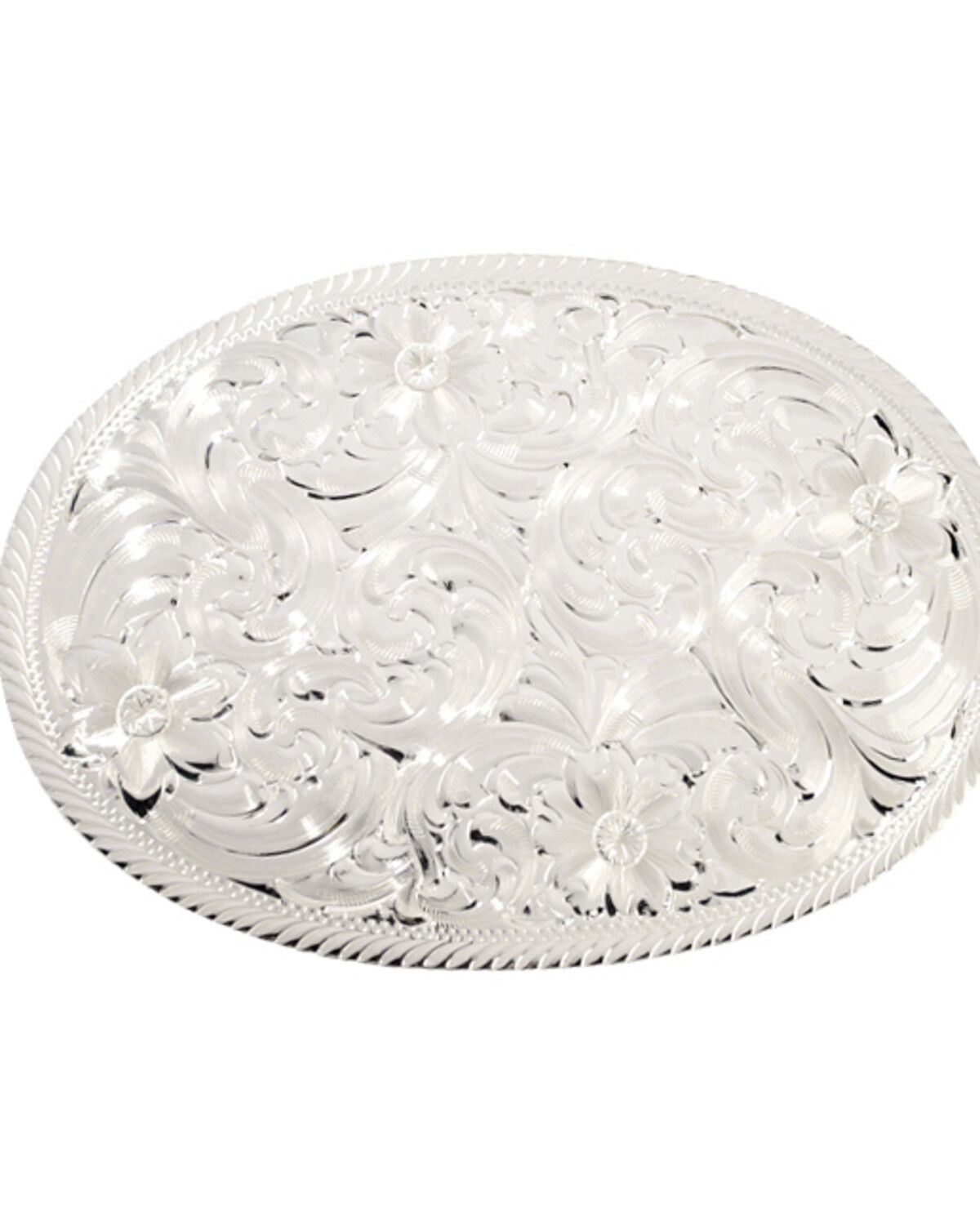 Image #1 - Montana Silversmiths Men's Engraved Buckle, Silver, hi-res