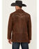 Image #4 - Cripple Creek Men's Leather Stitched Blazer, Brown, hi-res