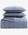 Image #2 - HiEnd Accents Stonewashed Denim Queen Size Quilt Set - 3 Piece, Blue, hi-res