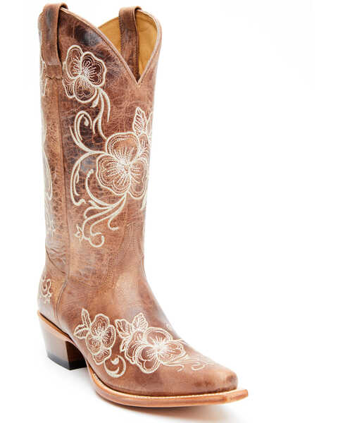 Image #1 - Shyanne Women's Lara Western Boots - Snip Toe, Taupe, hi-res