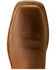 Image #4 - Ariat Men's Highland Toughstock Distressef Performance Western Boots - Broad Square Toe, Brown, hi-res
