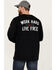 Image #1 - Ariat Men's FR Work Hard Live Free Long Sleeve T-Shirt, Black, hi-res