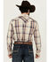 Image #4 - Cody James Men's Pay Day Plaid Print Long Sleeve Snap Western Shirt, Tan, hi-res