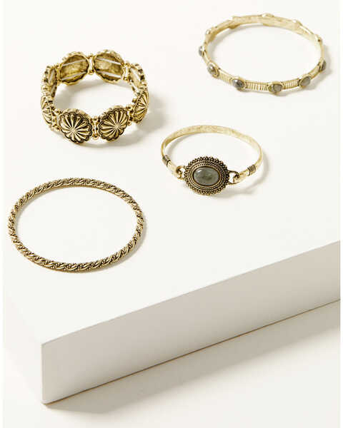 Image #1 - Shyanne Women's Soleil Bracelet Set - 4 Piece , Gold, hi-res