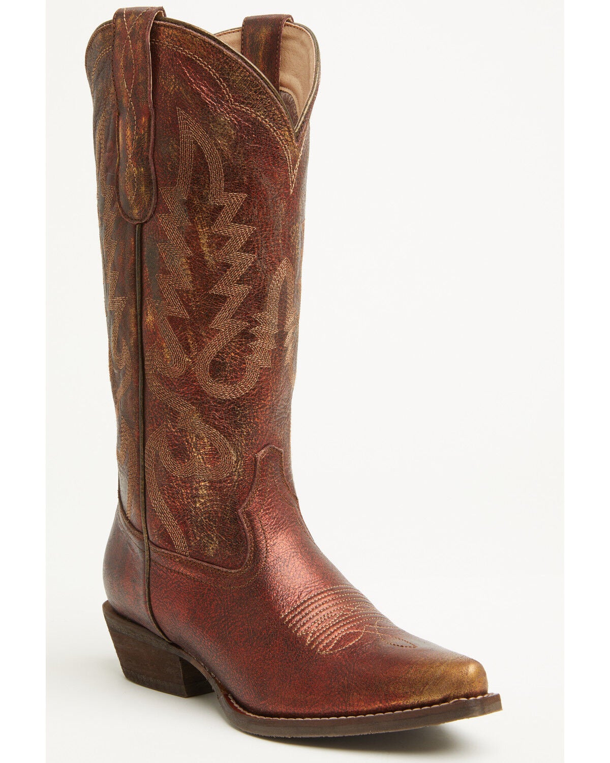 Shyanne Women's Cassie Tall Western Boots - Snip Toe, Wine, hi-res