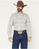 Image #1 - Gibson Trading Co Men's Initiate Medallion Print Long Sleeve Button-Down Western Shirt - Big, White, hi-res