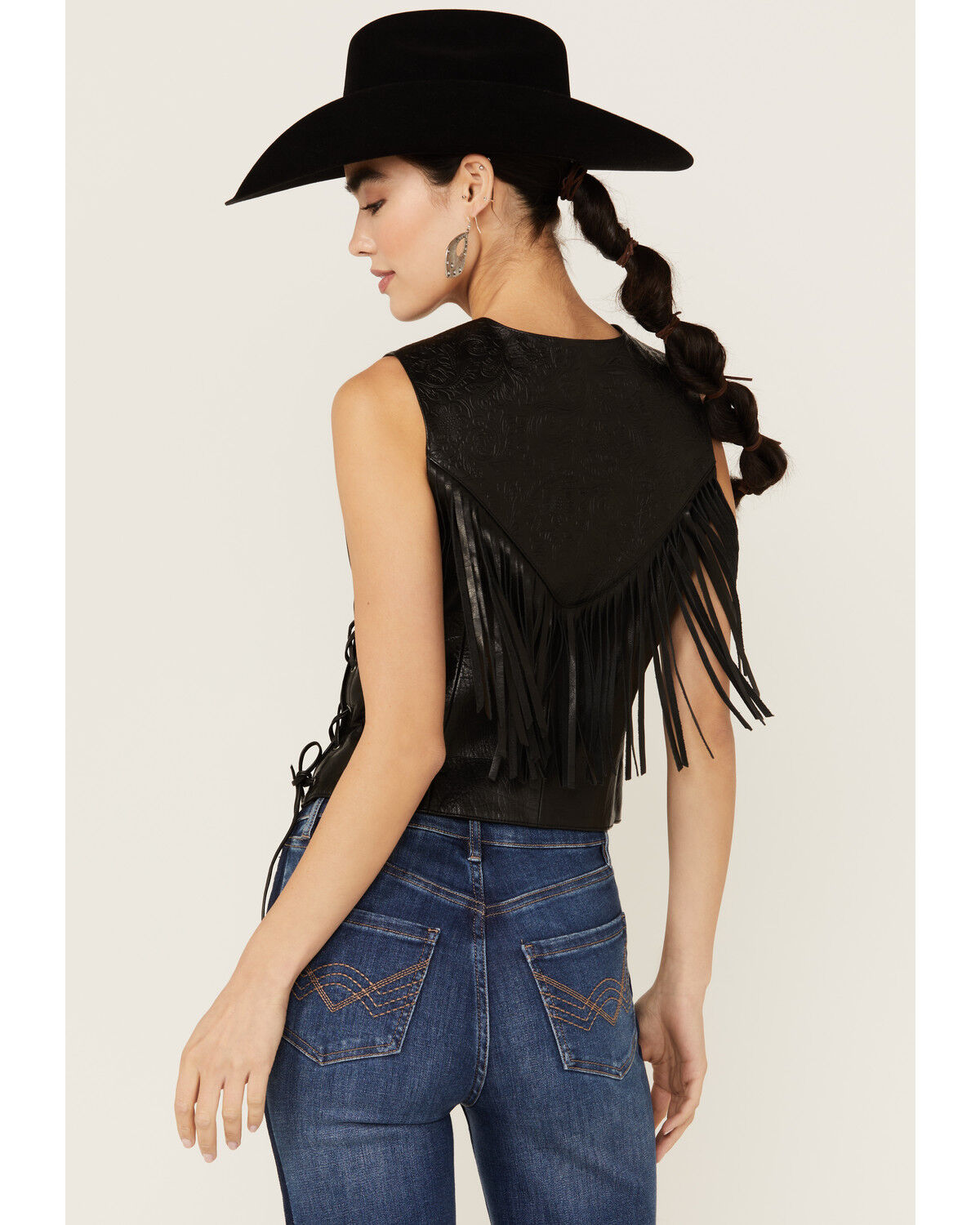Image #4 - Idyllwind Women's Stokes Leather Vest, , hi-res
