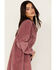 Ariat Women's On The Run Corduroy Shacket , Mauve, hi-res