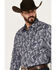 Image #2 - Wrangler Men's Rock 47 Paisley Print Long Sleeve Snap Western Shirt, Navy, hi-res