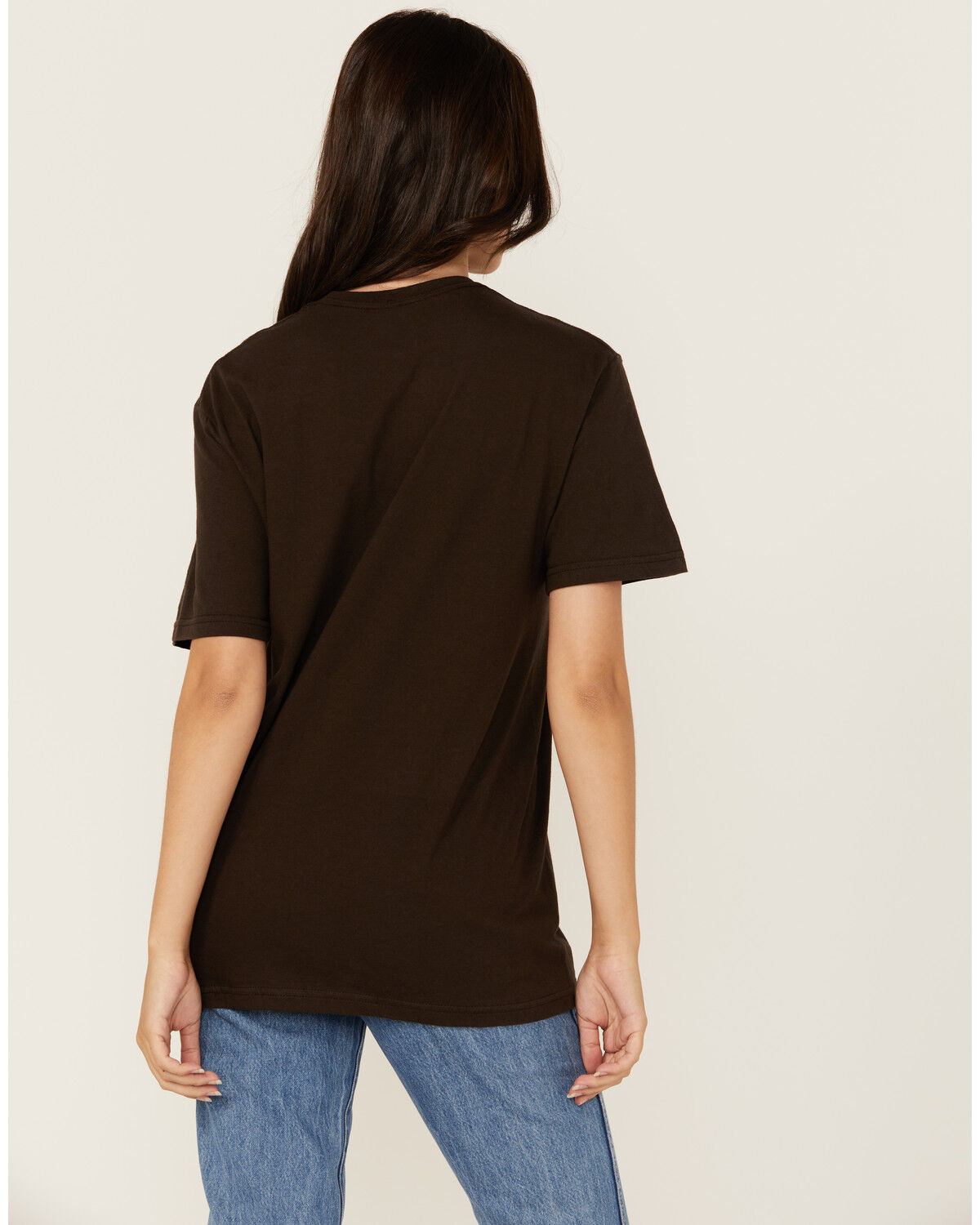 Image #4 - Bohemian Cowgirl Women's Bourbon Cowboy Short Sleeve Graphic Tee, Chocolate, hi-res