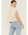 Image #4 - Beyond The Radar Women's Cream Crochet Sleeveless Sweater Top, Cream, hi-res