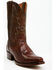 Image #1 - Dan Post Men's 12" Exotic Ostrich Leg Western Boots - Square Toe , Brass, hi-res