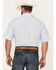 Image #4 - George Strait By Wrangler Men's Geo Print Short Sleeve Button-Down Western Shirt - Big, Blue, hi-res