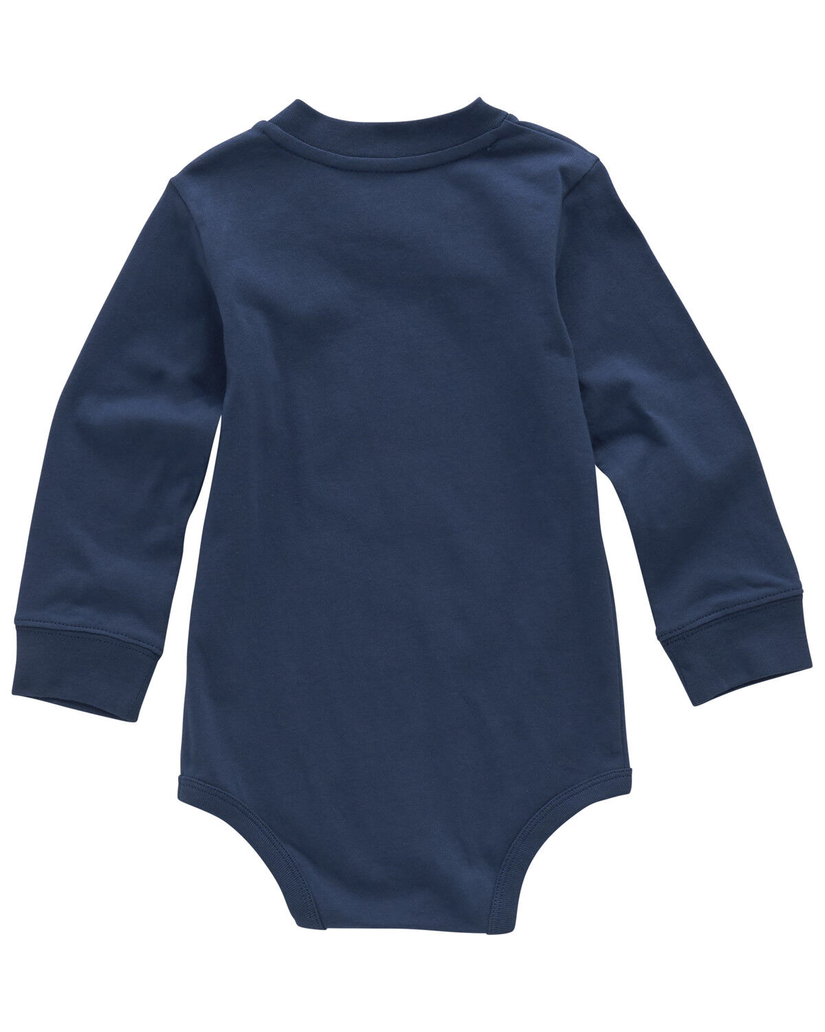 Image #2 - Carhartt Infant Boys' Solid Long Sleeve Snap Onesie, Navy, hi-res