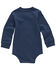 Image #2 - Carhartt Infant Boys' Solid Long Sleeve Snap Onesie, Navy, hi-res