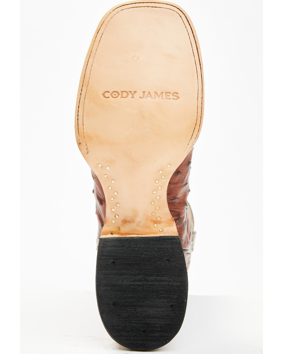 Image #7 - Cody James Men's Exotic Full Quill Ostrich Western Boots - Broad Square Toe, Brown, hi-res