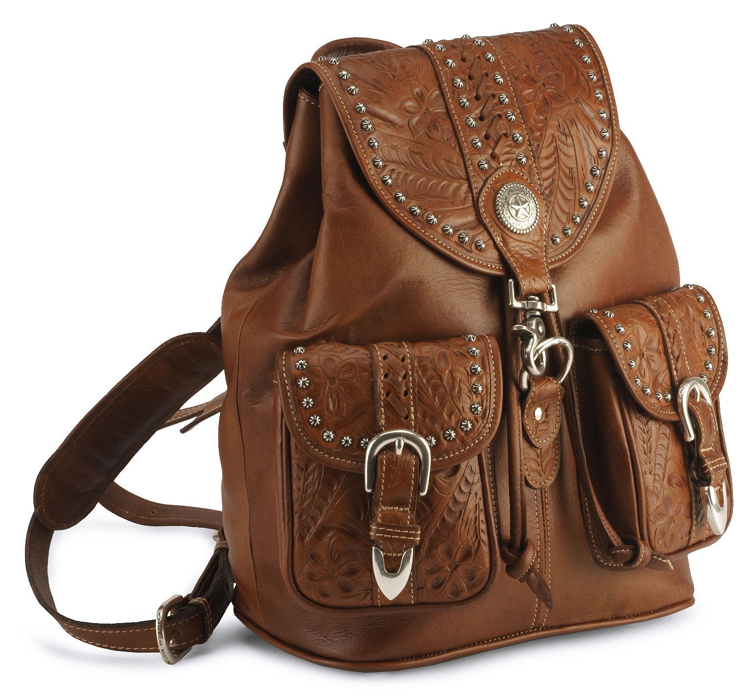 american leather backpack