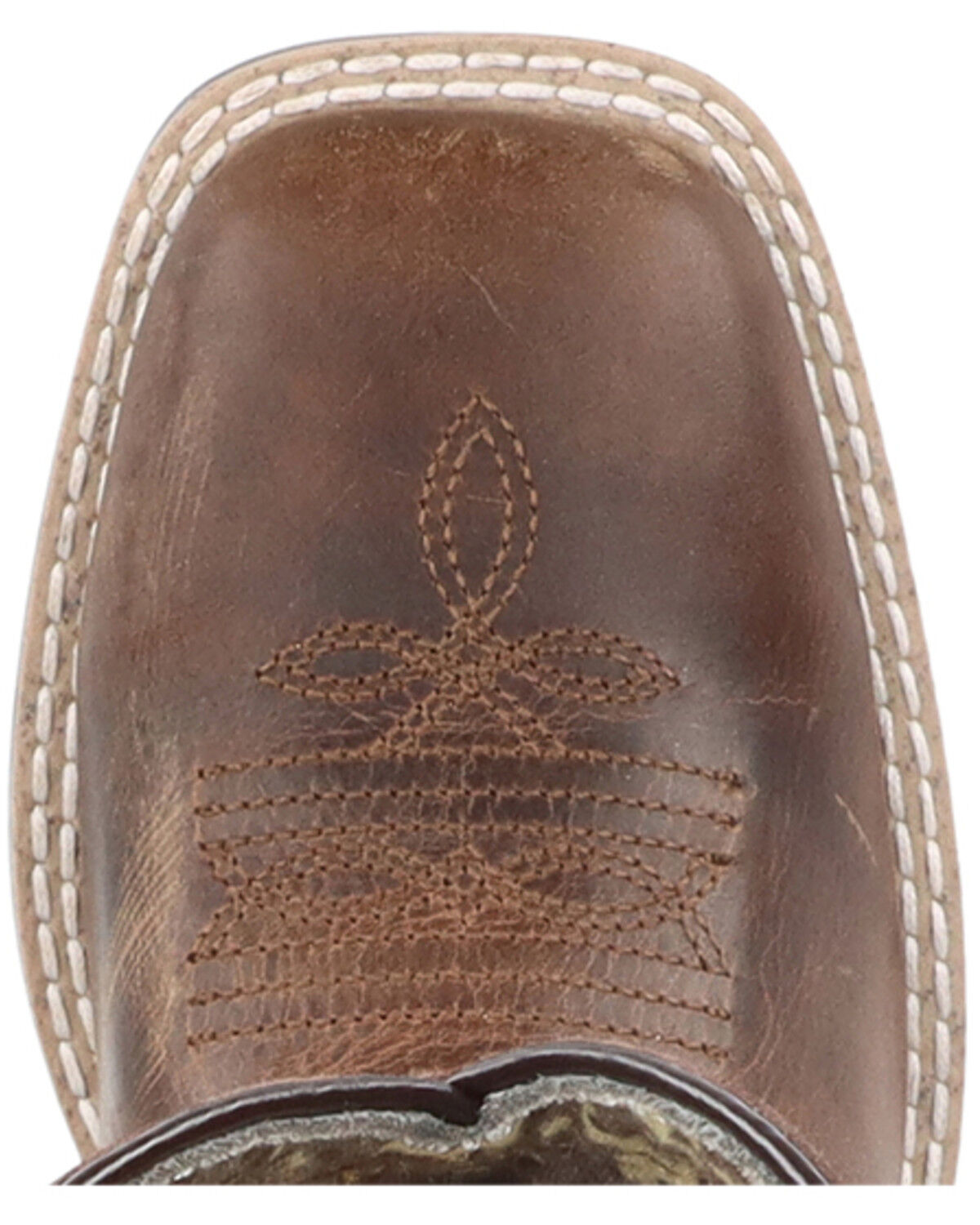 Image #6 - Smoky Mountain Little Girls' Sadie Western Boots - Broad Square Toe, Brown, hi-res