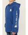 Image #3 - Carhartt Little Boys' Logo Graphic Hooded Sweatshirt , Blue, hi-res