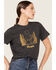 Image #2 - Wrangler Women's Coyote Desert Logo Short Sleeve Graphic Tee, Black, hi-res