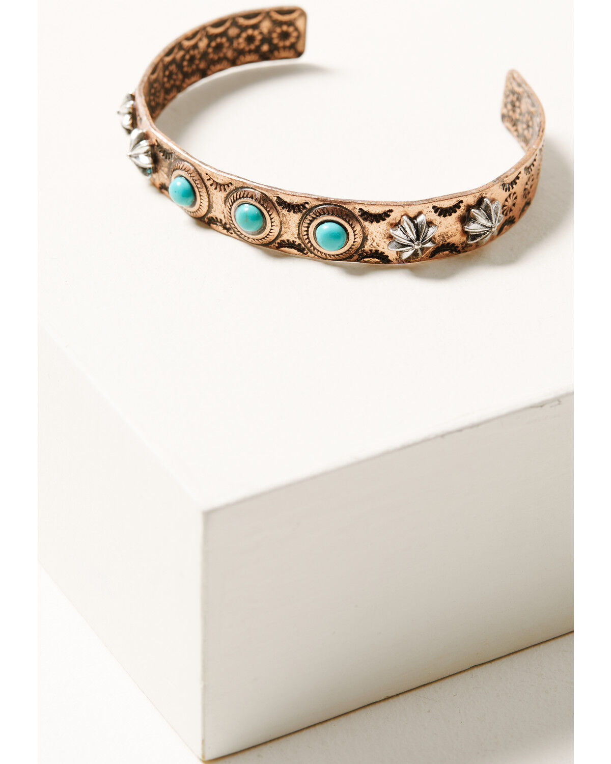 Image #3 - Shyanne Women's Cactus Rose Mixed Metal Bracelet Set - 3 Piece, Rust Copper, hi-res